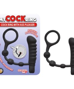 MY COCKRING WITH ASS PLEASER-BLACK