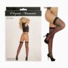 Fishnet Thigh Hi with Back Seam - One Size - Black