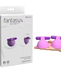 Fantasy For Her Vibrating Breast Suck-Hers - Purple