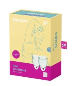 Satisfyer Feel Confident Menstrual Cup- Light Green