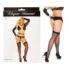 Sheer Thigh High - Queen Size - Black