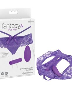 Fantasy For Her Crotchless Panty Trill-Her - Purple