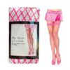 Fence Net Thigh Highs - One Size  - Neon Pink