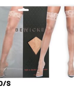 BeWicked Keep A Secret Thigh Highs-Nude O/S