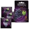 Trustex Flavored Condom-Grape (3 Pack)
