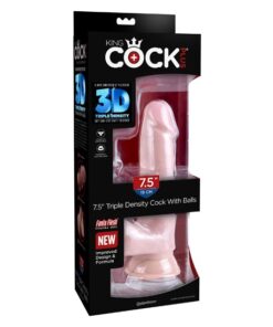 King Cock Plus 7.5" Triple Density Cock with Balls - Light