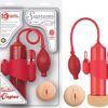 Supreme Vibrating Penis Pump By Nasstoys Vagina Red