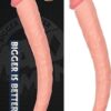 Maxx Men 15" Curved Double Dong Flesh