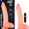 Maxx Men Vibrating 11" Curved - Flesh