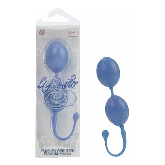 Ejercitador Vaginal L'Amour Premium Weighted Pleasure System Azul CalExotics