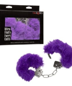 ULTRA FLUFFY FURRY CUFFS- PURPL