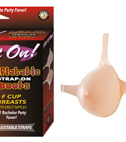 Get It On! Inflatable Strap-On Boobs Flesh