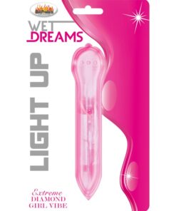 Wet Dreams-Diamond Girl Light Up Pleasure Vibe 3 Speed Carded Magenta