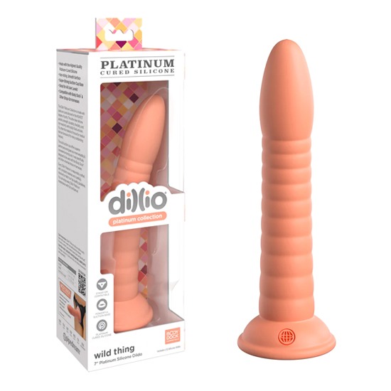 Dildo de Silicona Platinum Wild Thing Peach 18cm Dillio