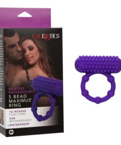 SIL RCHG 5 BEAD MAXIMUS RING