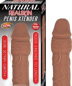 Natural Realskin Penis Xtender Brown