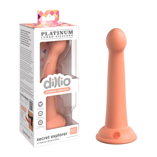 Dildo Dillio Platinum Collection 6" Secret Explorer Peach