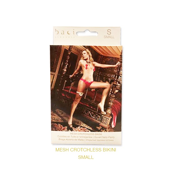 Tanga Bikini de Malla sin Entrepierna Baci Talla CH Baci Lingerie