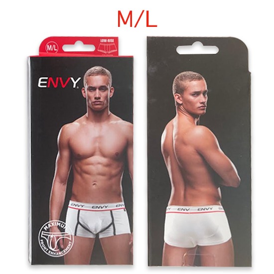 Bóxer Trunk de Algodón Low Rise Maximum Front Enhancement White E006 Talla M/L Envy