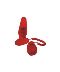 Vibrating Jelly Butt Plug-Red
