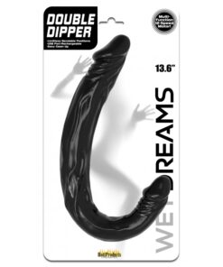 Double Dipper Vibraflex Black 13.6'' Dildo 12 Functions