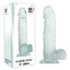 Dildo Realista de Cristal Crystal Clear 21cm Adam & Eve