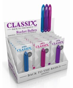 Classix Rocket Bullet Display - Pink/Purple/Blue (18 pcs)