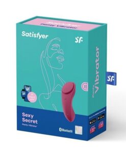 Satisfyer Sexy Secret Panty Vibrator-Wine Red