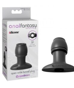 Anal Fantasy Collection Open Wide Tunnel Plug - Black