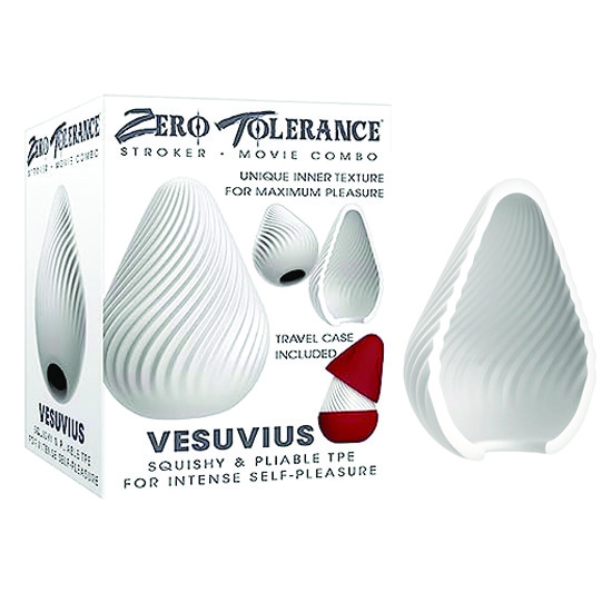 Stroker Masculino con Textura Espiral Vesuvius Zero Tolerance