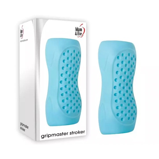 GripmasteMasturbador de Mano Ergonómico Azul Gripmaster Stroker Adam & Eve Stroker