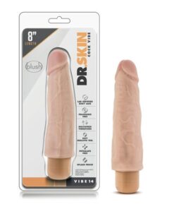 Dr. Skin - Cock Vibe 14 - 8 Inch Vibrating Cock - Beige