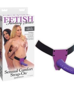 Fetish Fantasy Series Sensual Comfort Strap-On Dildo - Purple/Black
