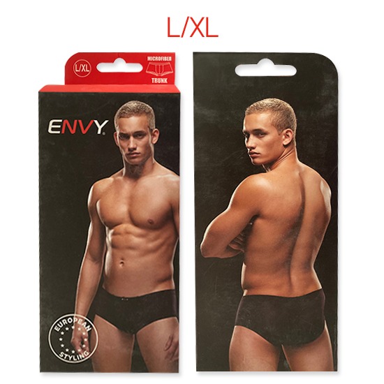Boxer Trunk Negro de Microfibra European Styling Talla L/XL Envy