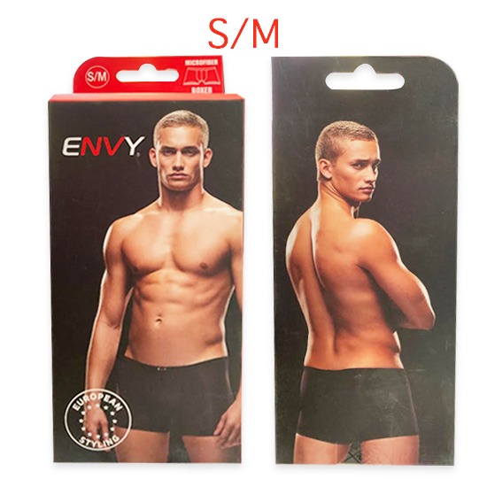 Boxer de Microfibra Negro European Styling Talla S/M Envy