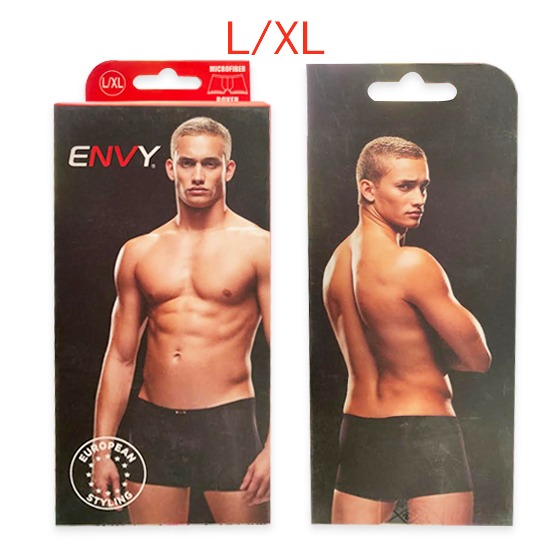 Bóxer de Microfibra Negro European Styling G/XL Envy