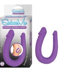 SEDUCE ME CURVED DOUBLE DONG-PURPLE