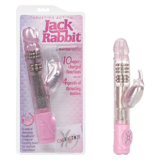 Vibrador Rabbit de Empuje Thrusting Jack Rabbit Pink CalExotics