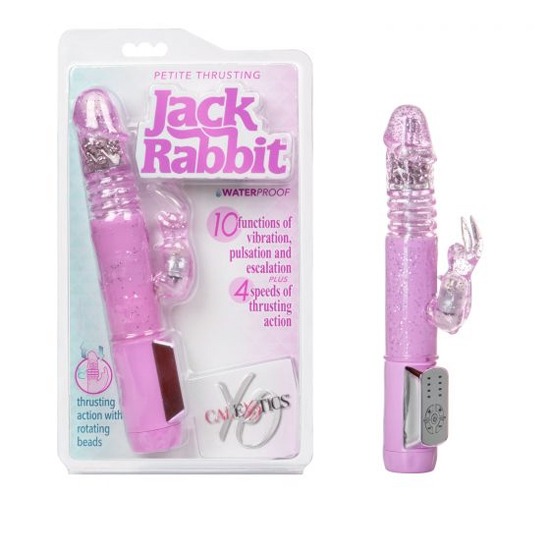 Vibrador Rabbit de Empuje Petite Thrusting Jack Rabbit Pink CalExotics