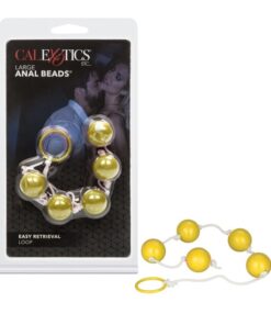 ANAL BEADS - LARGE YELLOW