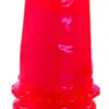 758-RD/WTRPRF 6" VIBRATG JELLY- RED