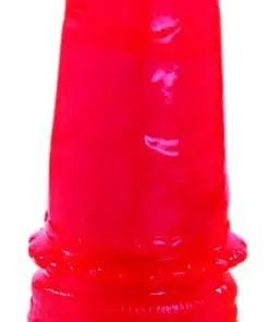 758-RD/WTRPRF 6" VIBRATG JELLY- RED