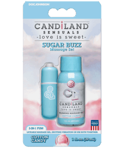 Candiland Sensuals Sugar Buzz Massage Set Cotton Candy