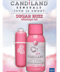 Sugar Buzz Massage Set Strawberry Bon Bon 1Oz