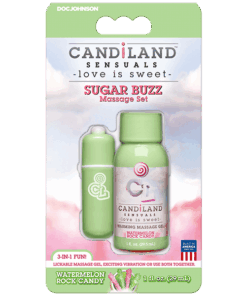 Sugar Buzz Massage Set Watermelon Rock Candy 1Oz