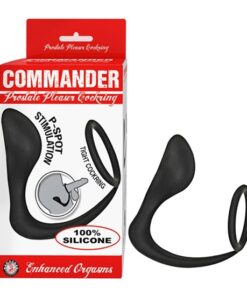 COMMANDER PROSTATE PLEASER COCKRING-BLACK