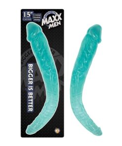 MAXX MEN 15″ CRYSTAL CURVED DOUBLE DONG-BLUE