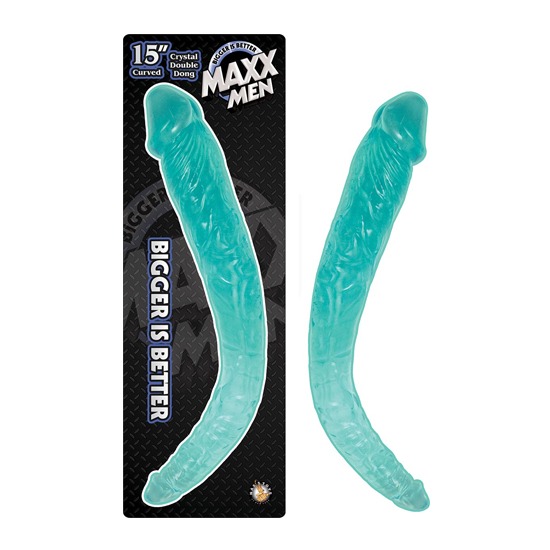 MAXX MEN 15″ CRYSTAL CURVED DOUBLE DONG-BLUE · fotografía 1