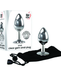 Clear Gem Anal Plug, Small