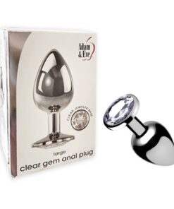Clear Gem Anal Plug, Large